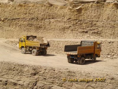 wagons in quarry