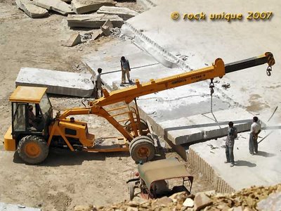 crane lifting slab